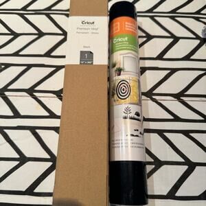 Cricut Vinyl and Window Cling Material- Black NWT
